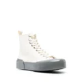 Jil Sander lace-up high-top sneakers - White