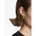 Proenza Schouler enamel mini hoop earrings - Green