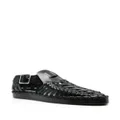 Jil Sander woven leather flat sandals - Black
