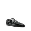 Jil Sander woven leather flat sandals - Black