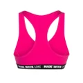 Dsquared2 logo-underband sports crop top - Pink