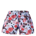 BOSS Piranha floral-print swim shorts - Purple