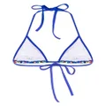 Dsquared2 graphic-print triangle cup bikini top - Blue