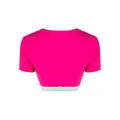 Dsquared2 logo-underband cropped T-shirt - Pink