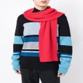 Pringle of Scotland cashmere waffle-knit scarf - Red