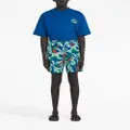 Marni graphic-print swim shorts - Blue