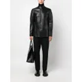 TOM FORD zip-up leather jacket - Black