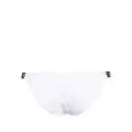 Iceberg logo-tape bikini bottoms - White