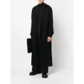 Yohji Yamamoto fine-knit ankle-length coat - Black