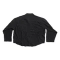Balenciaga logo-print silk shirt - Black