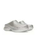 Balenciaga x Crocs logo-debossed mules - Silver