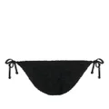 Iceberg logo-jacquard bikini bottoms - Black