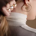 Monica Vinader Siren Muse hoop earrings - Gold