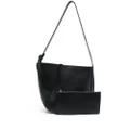 Lanvin logo-embossed shoulder bag - Black