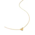 Monica Vinader gold vermeil heart-pendant necklace