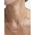 Monica Vinader GP Paperclip chain-link necklace - Gold