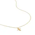 Monica Vinader 18kt gold vermeil Alphabet X necklace