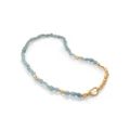 Monica Vinader Rio aquamarine beaded necklace - Gold