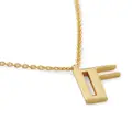 Monica Vinader alphabet F-pendant necklace - Gold