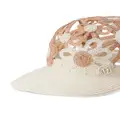 Maison Michel Shariff flower hat - Neutrals