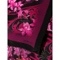 Versace floral-print silk scarf - Pink