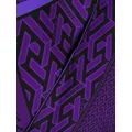 Versace La Greca print silk scarf - Purple