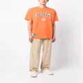 izzue appliqué cotton T-shirt - Orange