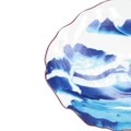 Seletti landscape porcelain dessert plate - Blue