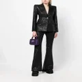 Versace Versace Allover flared trousers - Black