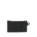 Coach tonal logo-plaque leather wallet - Black