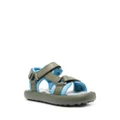 Camper two-tone touch-strap sandals - Green