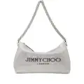 Jimmy Choo Callie crystal-embellished shoulder bag - Silver