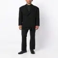 Yohji Yamamoto asymmetric double-breasted blazer - Black