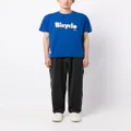 CHOCOOLATE Bicycle-print cotton T-shirt - Blue