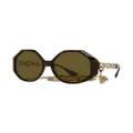 Versace Eyewear geometric-frame sunglasses - Green