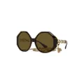 Versace Eyewear geometric-frame sunglasses - Green