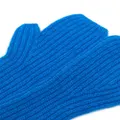 Pringle of Scotland Fisherman's ribbed cashmere gloves - Blue
