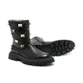 Philipp Plein 40mm studded leather boots - Black