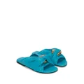 JW Anderson twisted chain-detail slides - Blue