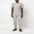 Giorgio Armani elasticated-waist cotton trousers - Grey