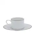 Christofle Gilded Demitasse cup and saucer - White