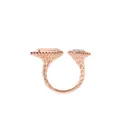 Boucheron 18kt rose gold Serpent Bohème diamond ring - Pink