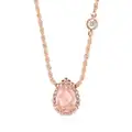 Boucheron 18kt rose gold Serpent Bohème rose quartz necklace - Pink