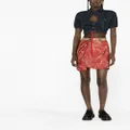Vivienne Westwood floral-print draped miniskirt - Red