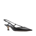Casadei 65mm slingback pointed leather pumps - Black