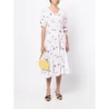 3.1 Phillip Lim floral-embroidered puff-sleeved dress - White