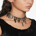Balenciaga Zip-Up choker necklace - Silver