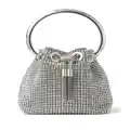 Jimmy Choo Bon Bon crystal-embellished mini bag - Silver