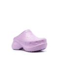 Balenciaga x Crocs logo-embossed platform mules - Purple