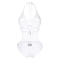 ISABEL MARANT crochet triangle cup swimsuit - White